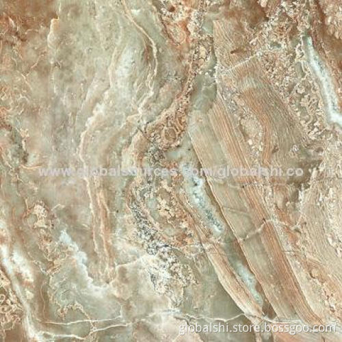 Agate Jade Stone Porcelain Tile, Digital Printing Full Polished Glazed, Marble Look